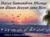 Dil Darya Samandron Dhonge Kon dilaan deeyan jane Hoo