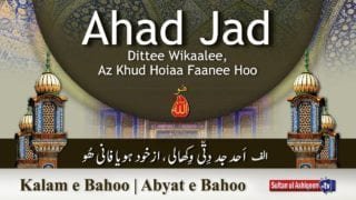 Kalam e Bahoo | Ahad jad dittee wikaalee