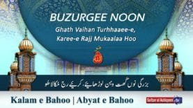 Kalam e Bahoo | Buzurgee Noon Ghath Vaihan lurhhaaee-e, Karee-e Rajj Mukaalaa Hoo | Sultan Bahoo