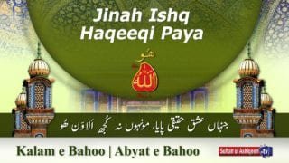 Kalam e Bahoo | Jinah Ishq haqeeqi Paya