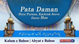 Kalam e Bahoo  |  Pata Daman Hoya Purana | Sultan Bahoo (40/201)