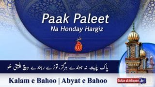 Paak Paleet Na Honday Hargiz, Toray Rahnday Vich Paleeti Hoo