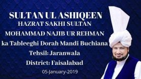 Sultan Bahoo ke Rohani Waris Sultan ul Ashiqeen Ka Tableeghi Dorah Mandi Buchiana, Faisalabad