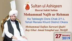 Sultan ul Ashiqeen ka Tableeghi Dora Chak 2/1-L  Tehsil Renala Khurd District Okara