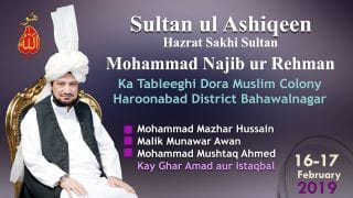 Sultan ul Ashiqeen ka Tableeghi Dora Muslim Colony Haroonabad District Bahawalnagar